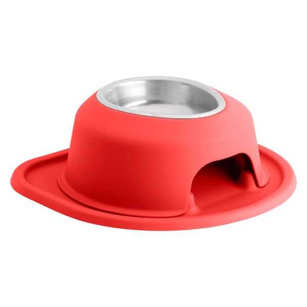 WeatherTech® - Pet Comfort™ Single 16 fl. oz. Red Stainless Steel High Pet Bowl (4" Height)