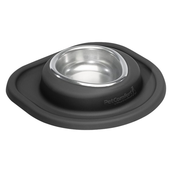 WeatherTech® - Pet Comfort™ Single 8 fl. oz. Black Stainless Steel Low Pet Bowl (1.5" Depth)