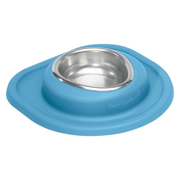 WeatherTech® - Pet Comfort™ Single 8 fl. oz. Blue Stainless Steel Low Pet Bowl (1.5" Depth)