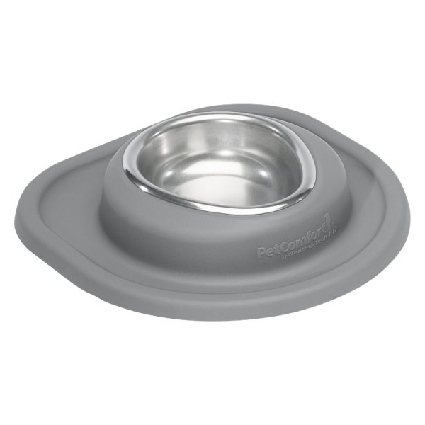 WeatherTech® - Pet Comfort™ Single 8 fl. oz. Dark Gray Stainless Steel Low Pet Bowl (1.5" Depth)