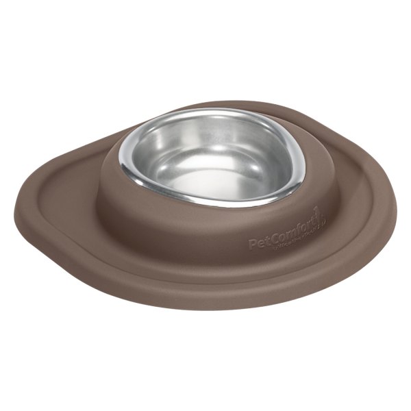 WeatherTech® - Pet Comfort™ Single 8 fl. oz. Light Brown Stainless Steel Low Pet Bowl (1.5" Depth)