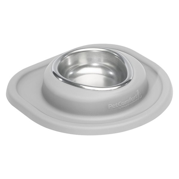 WeatherTech® - Pet Comfort™ Single 8 fl. oz. Light Gray Stainless Steel Low Pet Bowl (1.5" Depth)