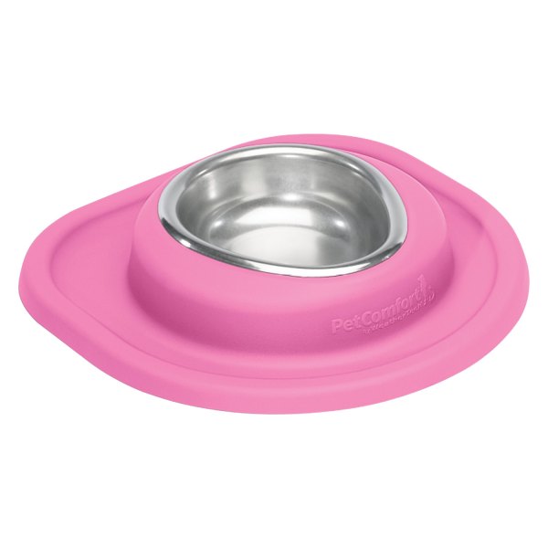 WeatherTech® - Pet Comfort™ Single 8 fl. oz. Pink Stainless Steel Low Pet Bowl (1.5" Depth)