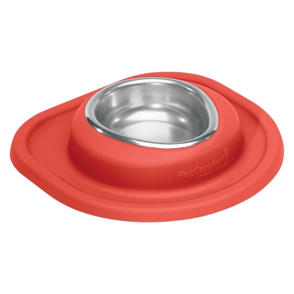 WeatherTech® - Pet Comfort™ Single 8 fl. oz. Red Stainless Steel Low Pet Bowl (1.5" Depth)