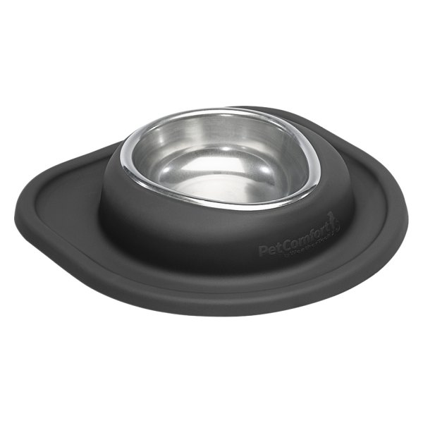 WeatherTech® - Pet Comfort™ Single 16 fl. oz. Black Stainless Steel Low Pet Bowl (2" Depth)