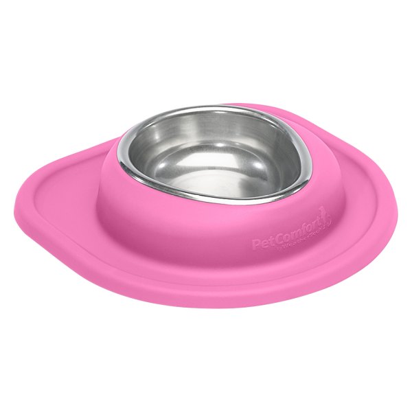 WeatherTech® - Pet Comfort™ Single 16 fl. oz. Pink Stainless Steel Low Pet Bowl (2" Depth)