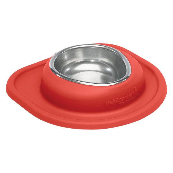 WeatherTech® - Pet Comfort™ Single 16 fl. oz. Red Stainless Steel Low Pet Bowl (2" Depth)