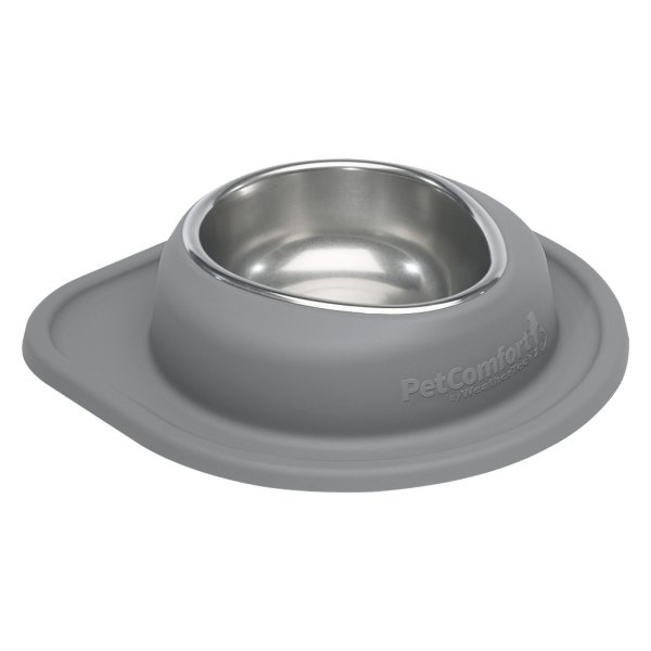 WeatherTech® - Pet Comfort™ Single 32 fl. oz. Dark Gray Stainless Steel Low Pet Bowl (2.75" Height)