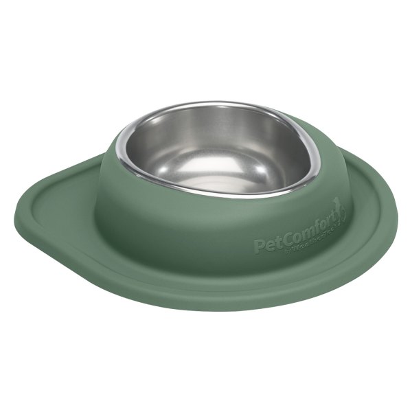 WeatherTech® - Pet Comfort™ Single 32 fl. oz. Hunter Green Stainless Steel Low Pet Bowl (2.75" Height)