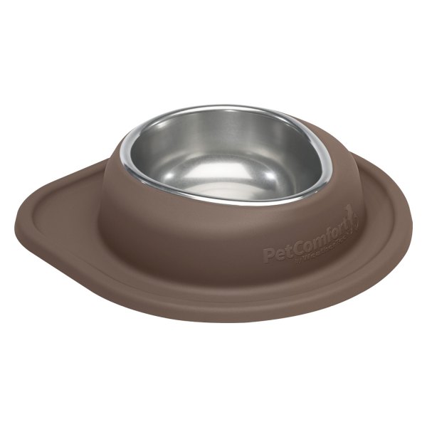 WeatherTech® - Pet Comfort™ Single 32 fl. oz. Light Brown Stainless Steel Low Pet Bowl (2.75" Height)