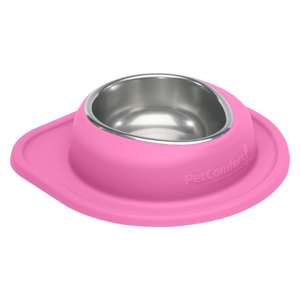 WeatherTech® - Pet Comfort™ Single 32 fl. oz. Pink Stainless Steel Low Pet Bowl (2.75" Height)