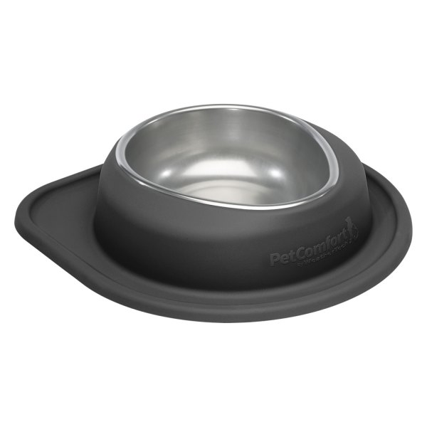 WeatherTech® - Pet Comfort™ Single 64 fl. oz. Black Stainless Steel Low Pet Bowl (3" Height)