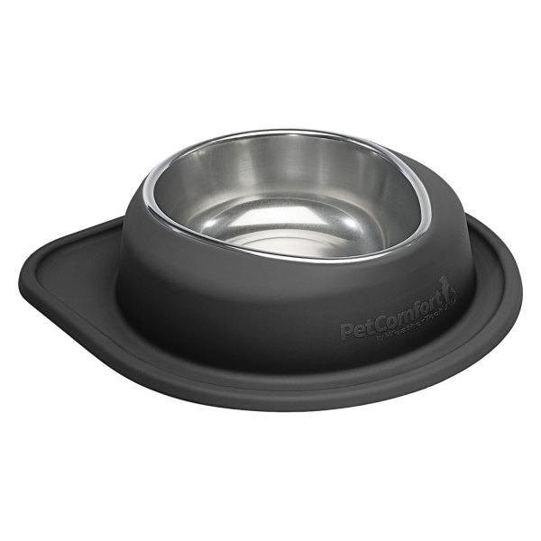 WeatherTech® - Pet Comfort™ Single 96 fl. oz. Black Stainless Steel Low Pet Bowl (3.75" Height)