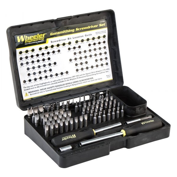 Wheeler Engineering® - Professional Gunsmithing Screwdriver Set, 89 Pieces