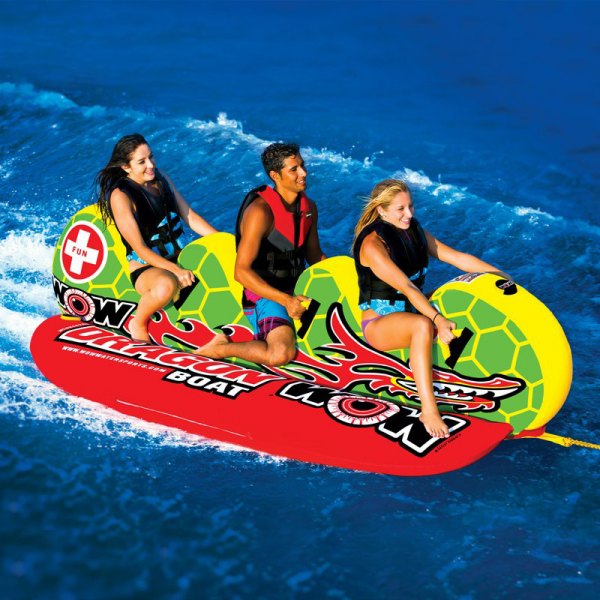 Wow Watersports® - Dragon Boat 3-Rider Towable Tube