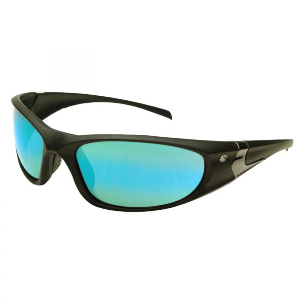 Yachter's Choice® - Hammerhead Black/Blue Mirror Polarized Sunglasses