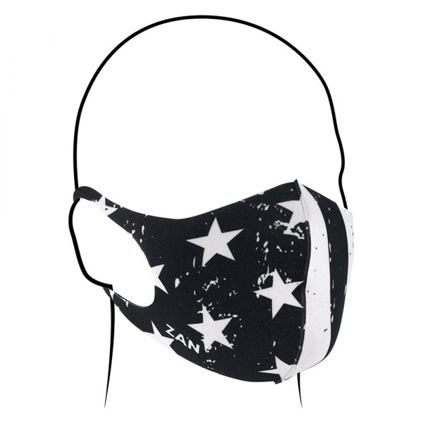 ZANheadgear® - Lightweight Neo Face Mask (Black/White Flag)