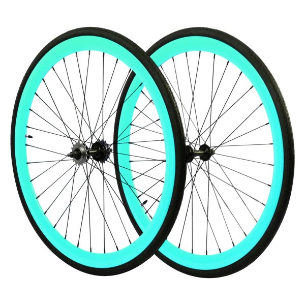 ZF Bikes® - 28" Celestial Aluminum Wheel Set with Tires