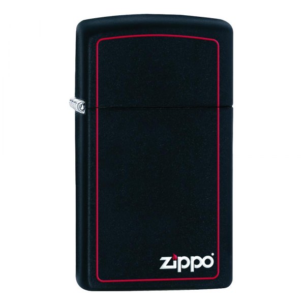 Zippo® - Slim™ Matte with Red Border Lighter with Red Border
