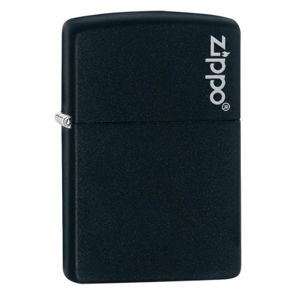 Zippo® - Matte Black Lighter with Zippo Logo