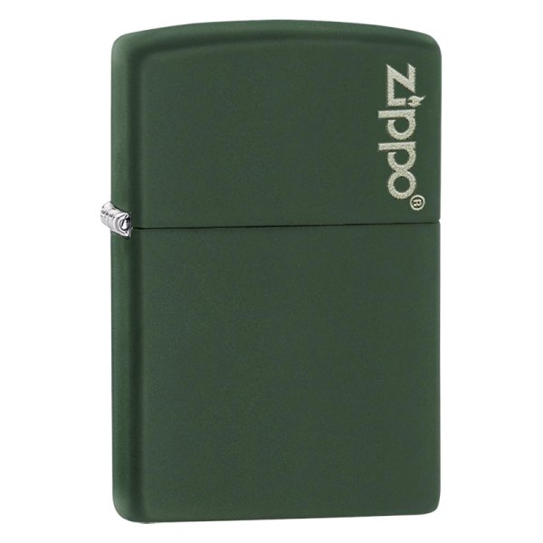 Zippo® - Green Matte Zippo Logo Lighter