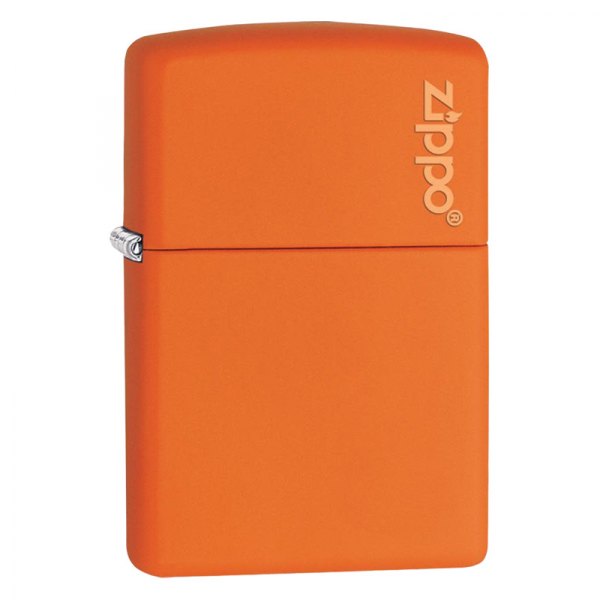 Zippo® - Orange Matte Zippo Logo Lighter