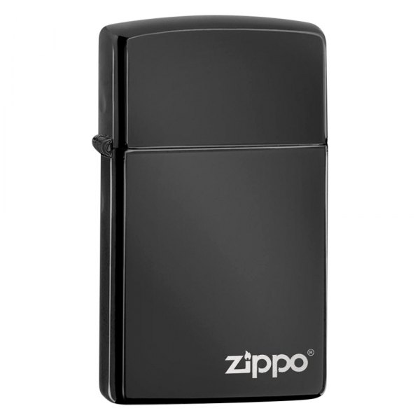 Zippo® - Slim™ High Polish Black Windproof Lighter