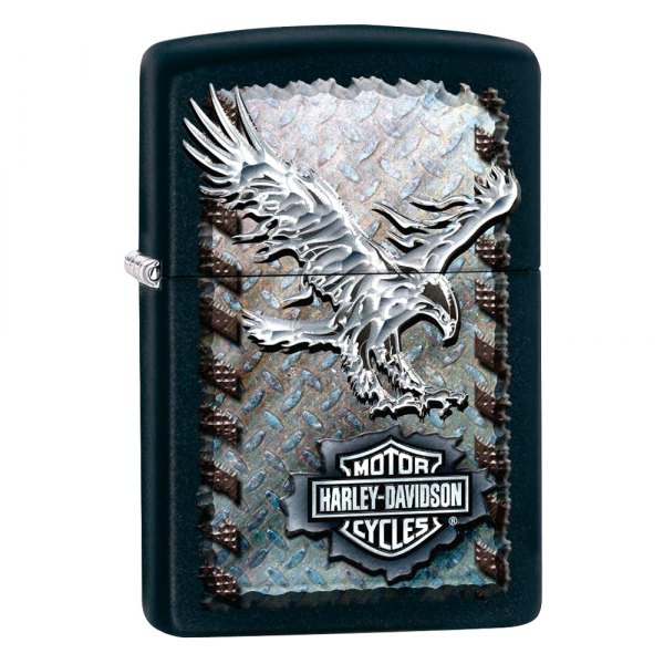 Zippo® - Harley-Davidson™ Iron Eagle Matte Black Lighter